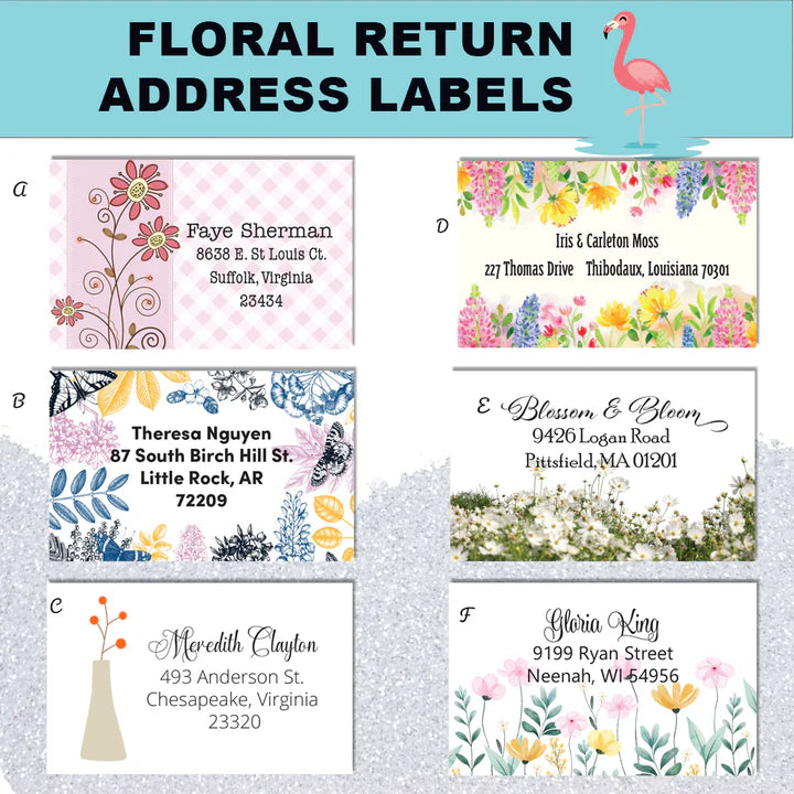 Floral Return Address Labels (Pre-order)