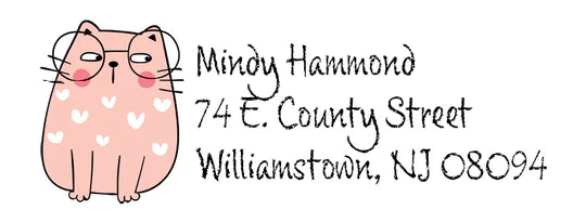 Cat Return Address Labels