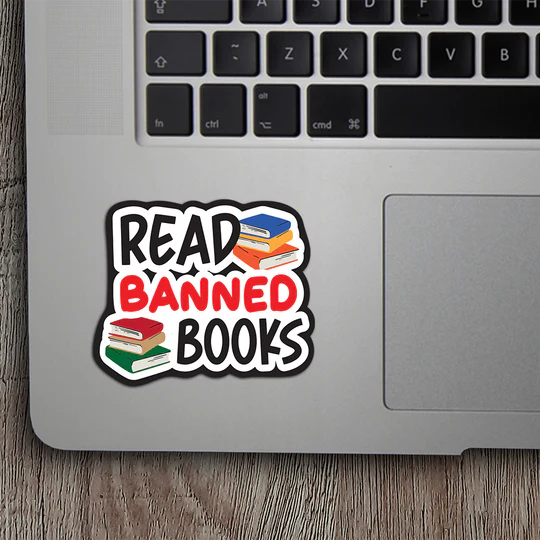 Read Banned Books Vinyl Sticker