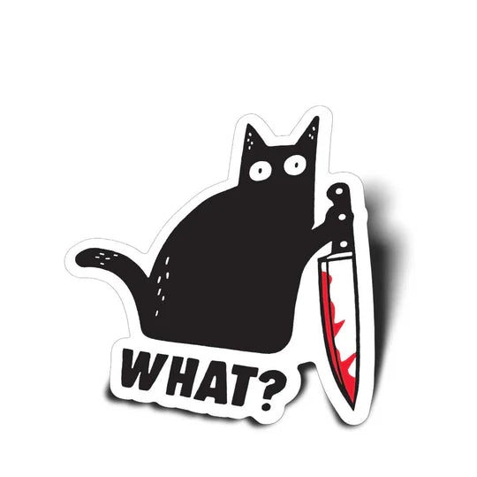 Murderous Cat with Knife