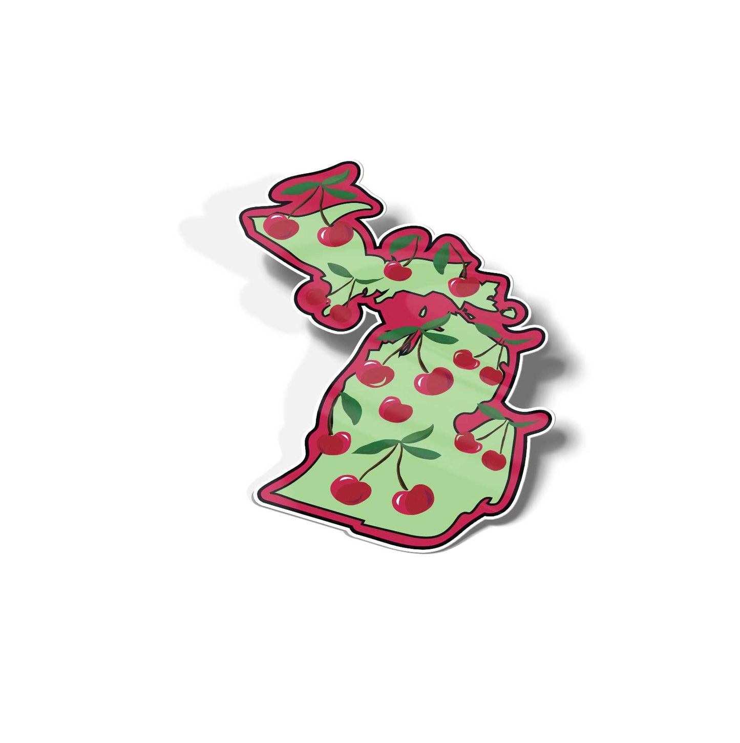 Michigan Cherry Vinyl Decal Die Cut Sticker