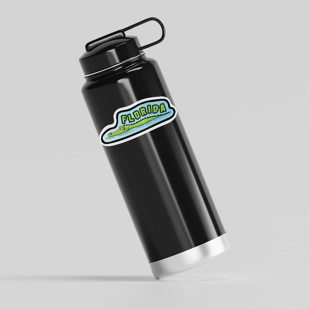 Florida Alligator Vinyl Die Cut Sticker Decal