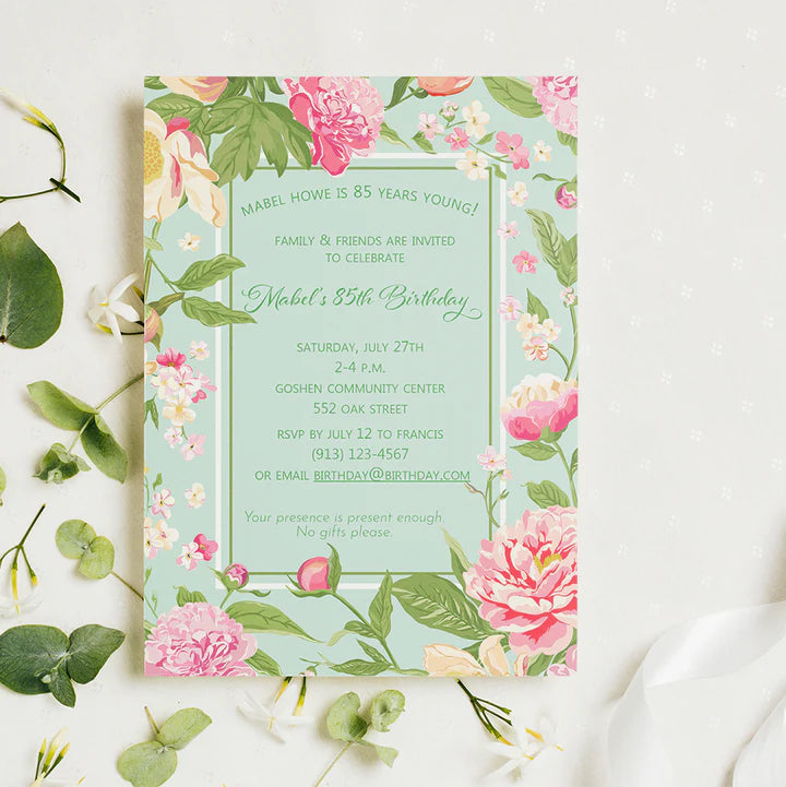 Garden Party Invitations