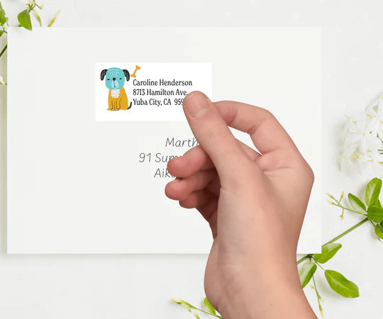 Cats & Dogs Return Address Labels