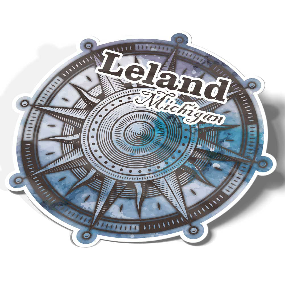 Leland Michigan Vinyl Decal Die Cut Sticker