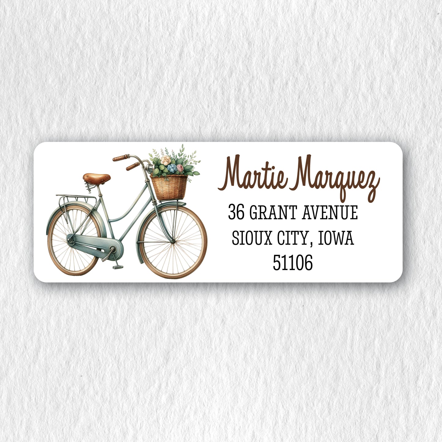 Vintage Bicycle Return Address Labels