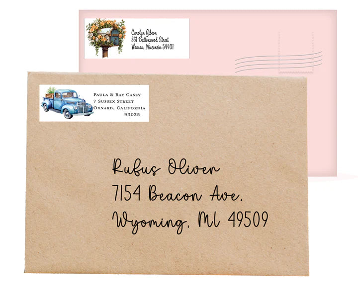 Vintage Scenes Return Address Labels